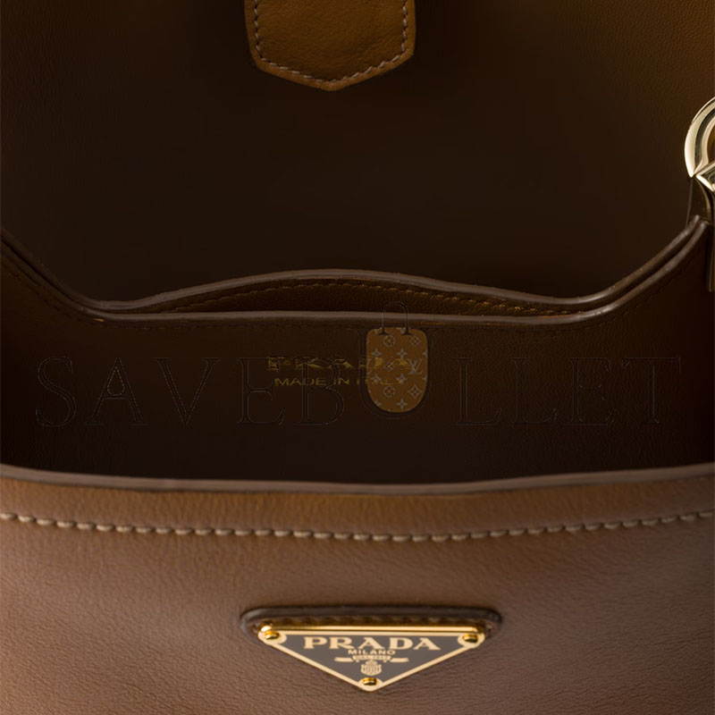 Pra*a medium leather bag 1be080 (22.5*21.5*13cm)